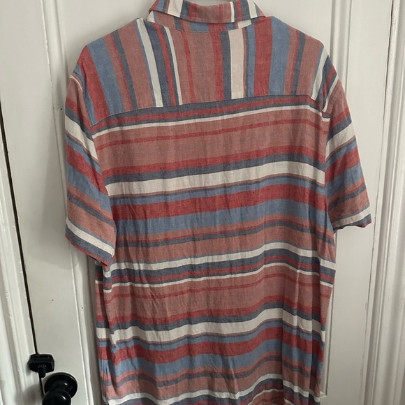 Zara men’s striped button up shirt size L like new - Picture 2 of 3